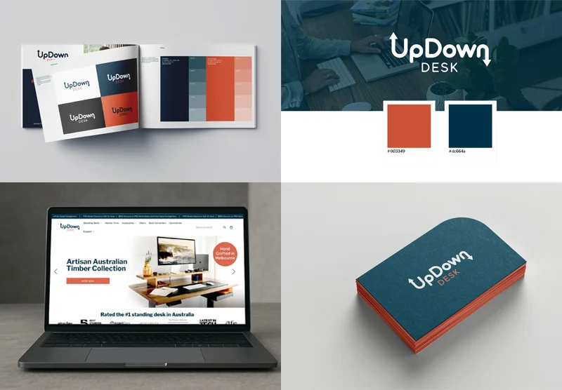 Brand mockup showing various applications
